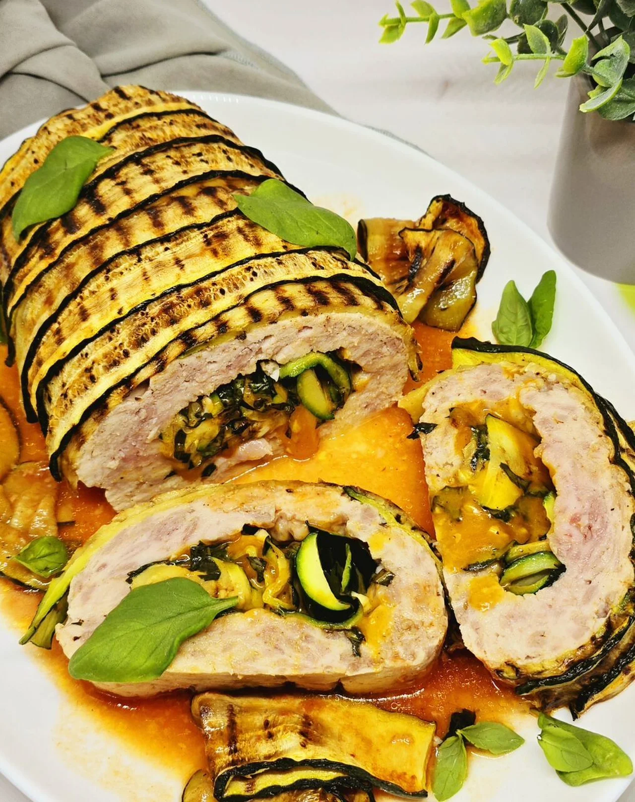 Pain de viande de dinde aux courgettes