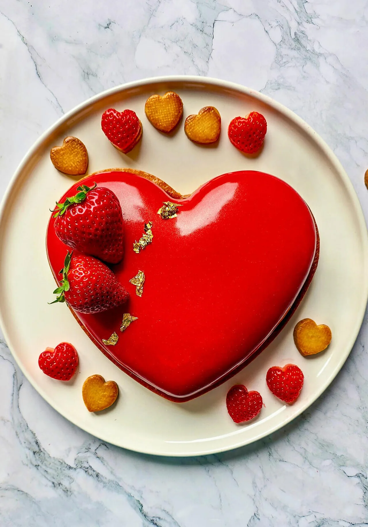 Entremets à la fraise
