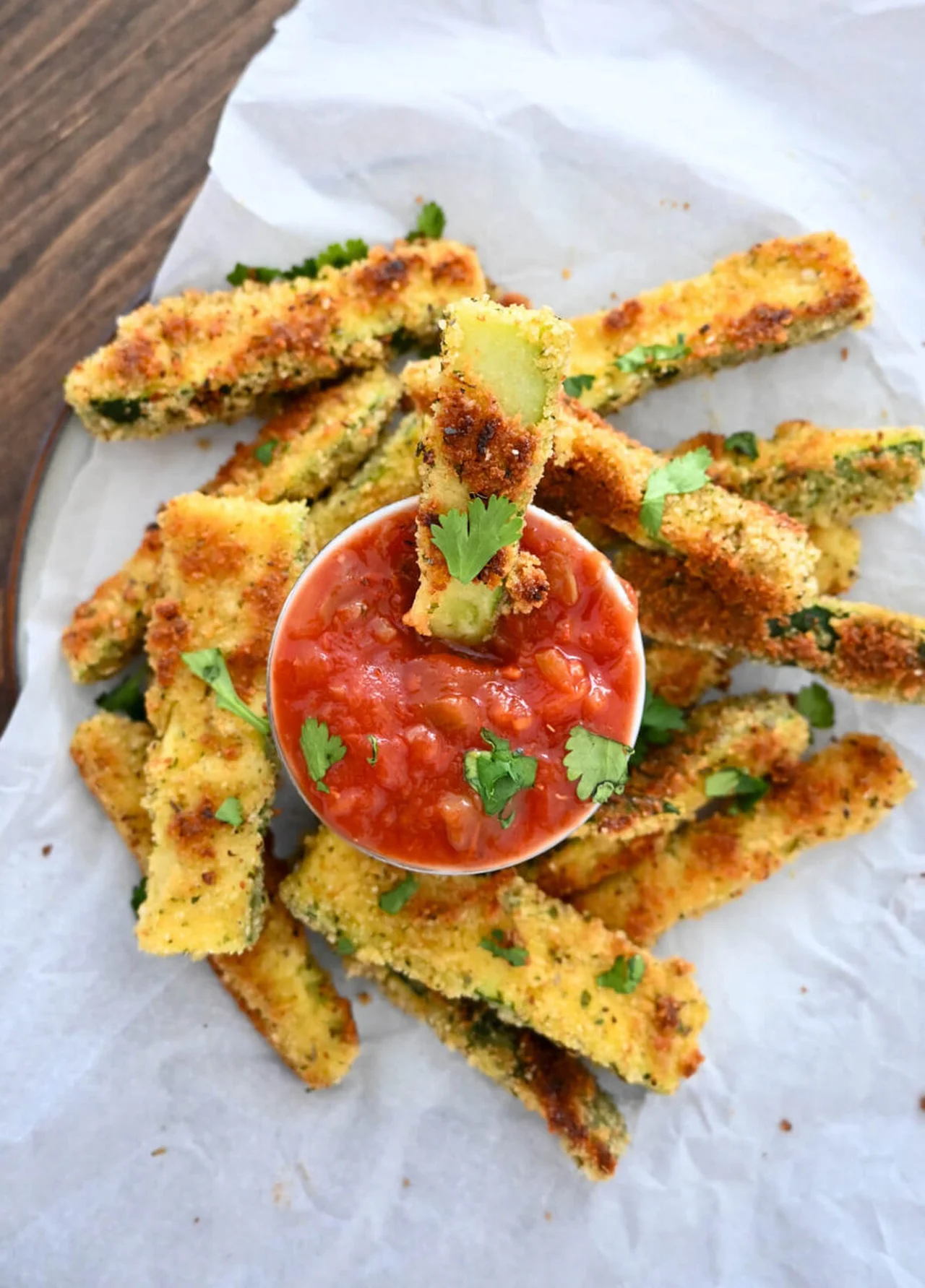 Frites de courgettes healthy