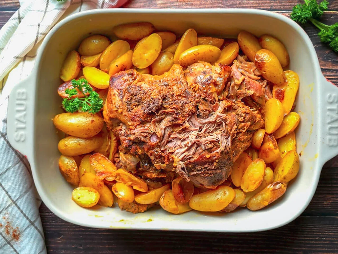 Gigot d'agneau façon effiloché