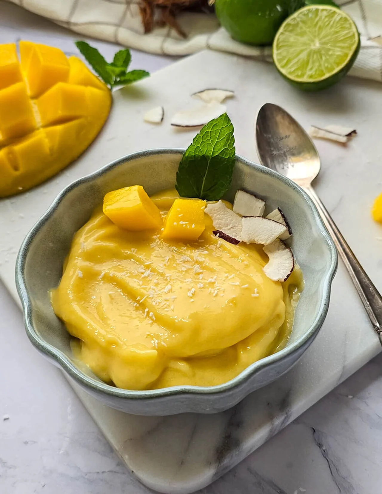 Sorbet mangue sans sorbetière