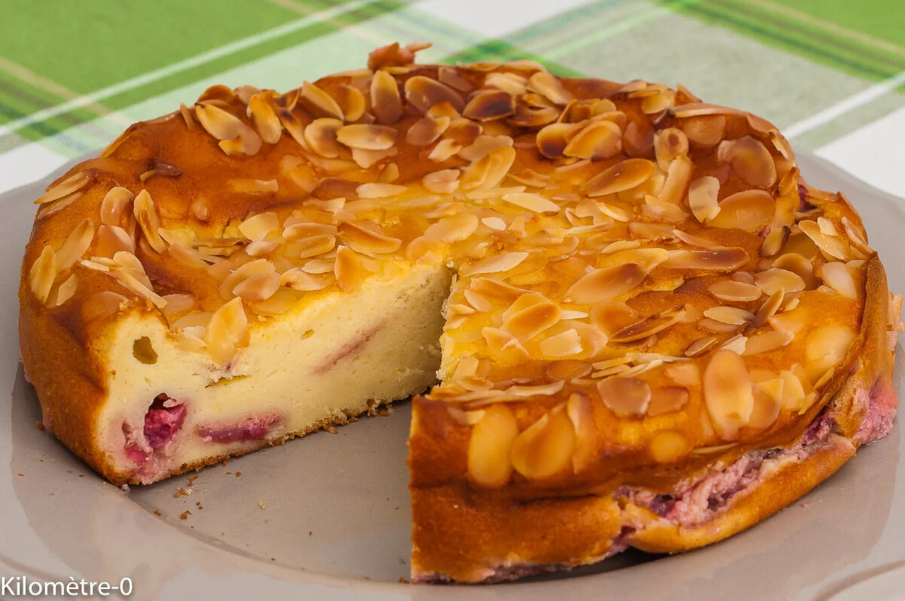 Gâteau aux fraises et à la ricotta