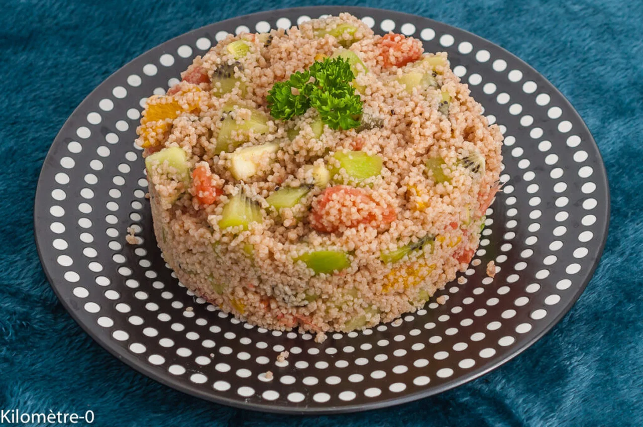Taboulé au sarrasin, agrumes, kiwis et miel