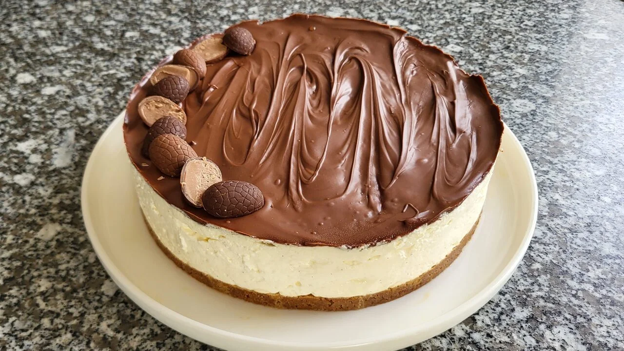 Cheesecake cœur fondant Nutella vanille