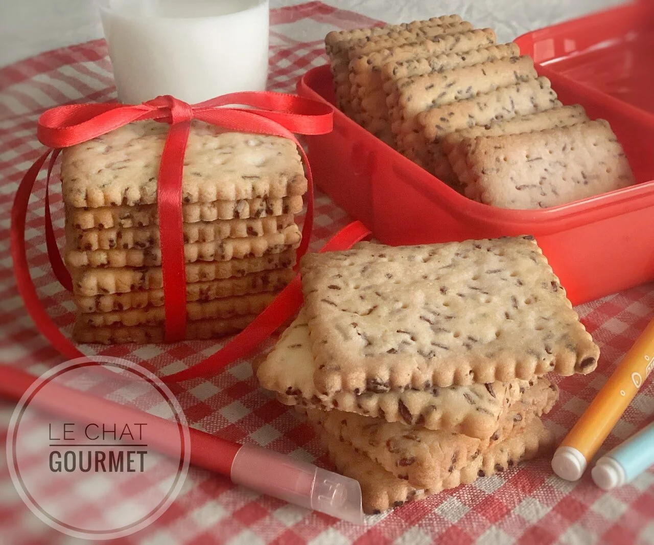Petits-Beurres aux vermicelles de chocolat