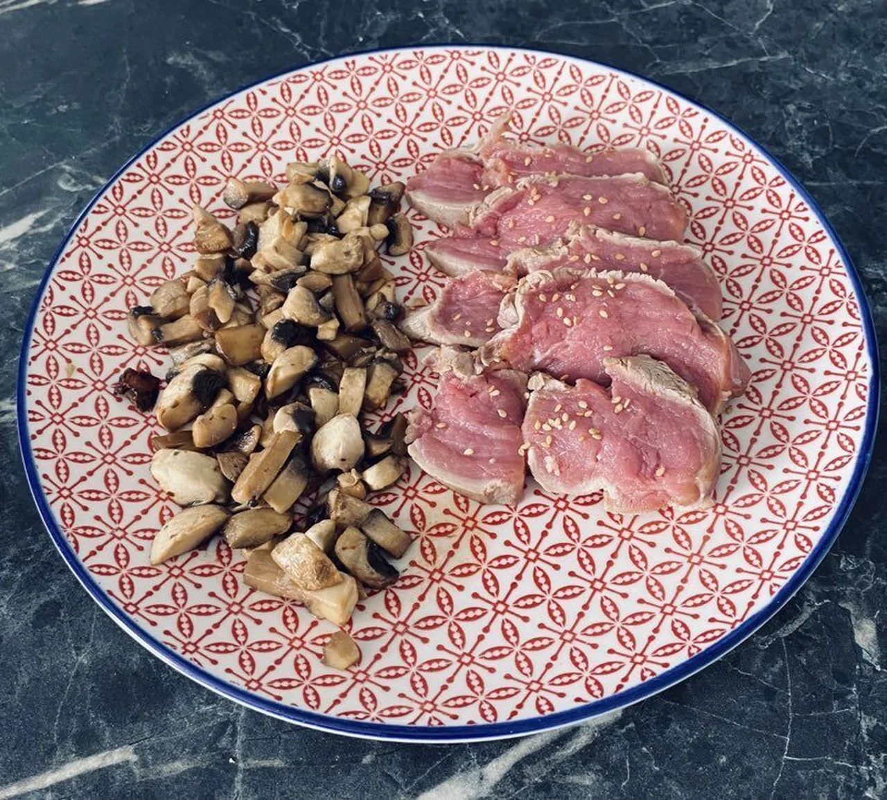 Tataki de veau à l'asiatique