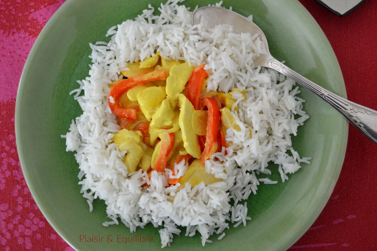 Curry de poulet au poivron