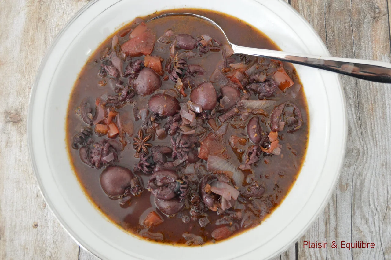 Daube de petites seiches à l'anis