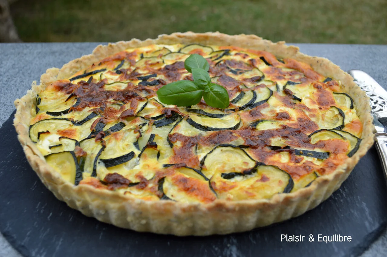 Tarte aux courgettes et à la feta