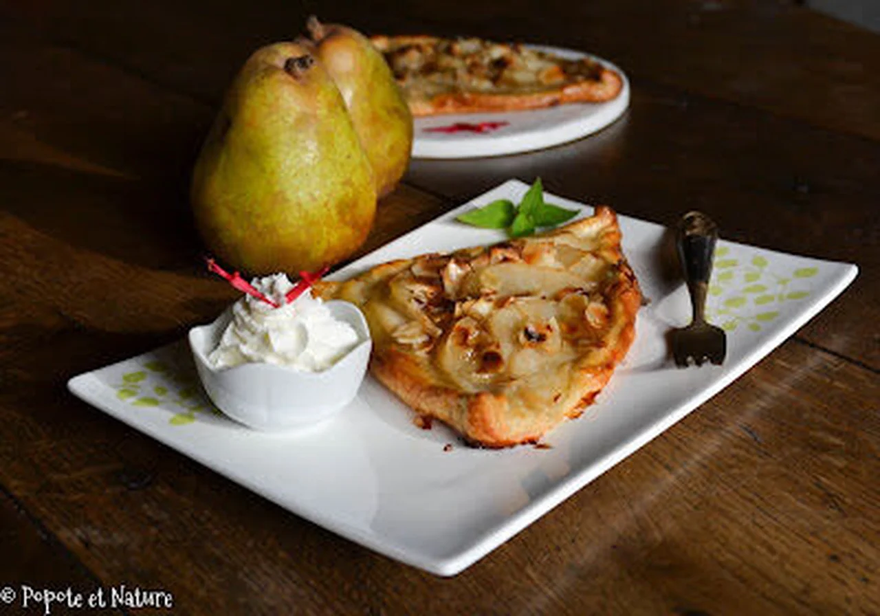 Tarte toute simple aux poires fondantes