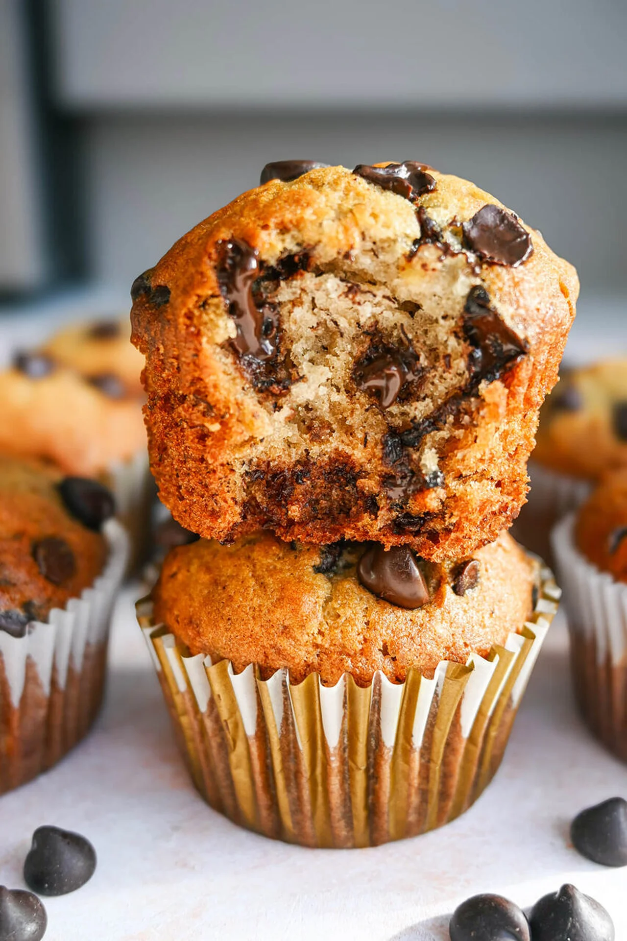 Muffins chocolat banane