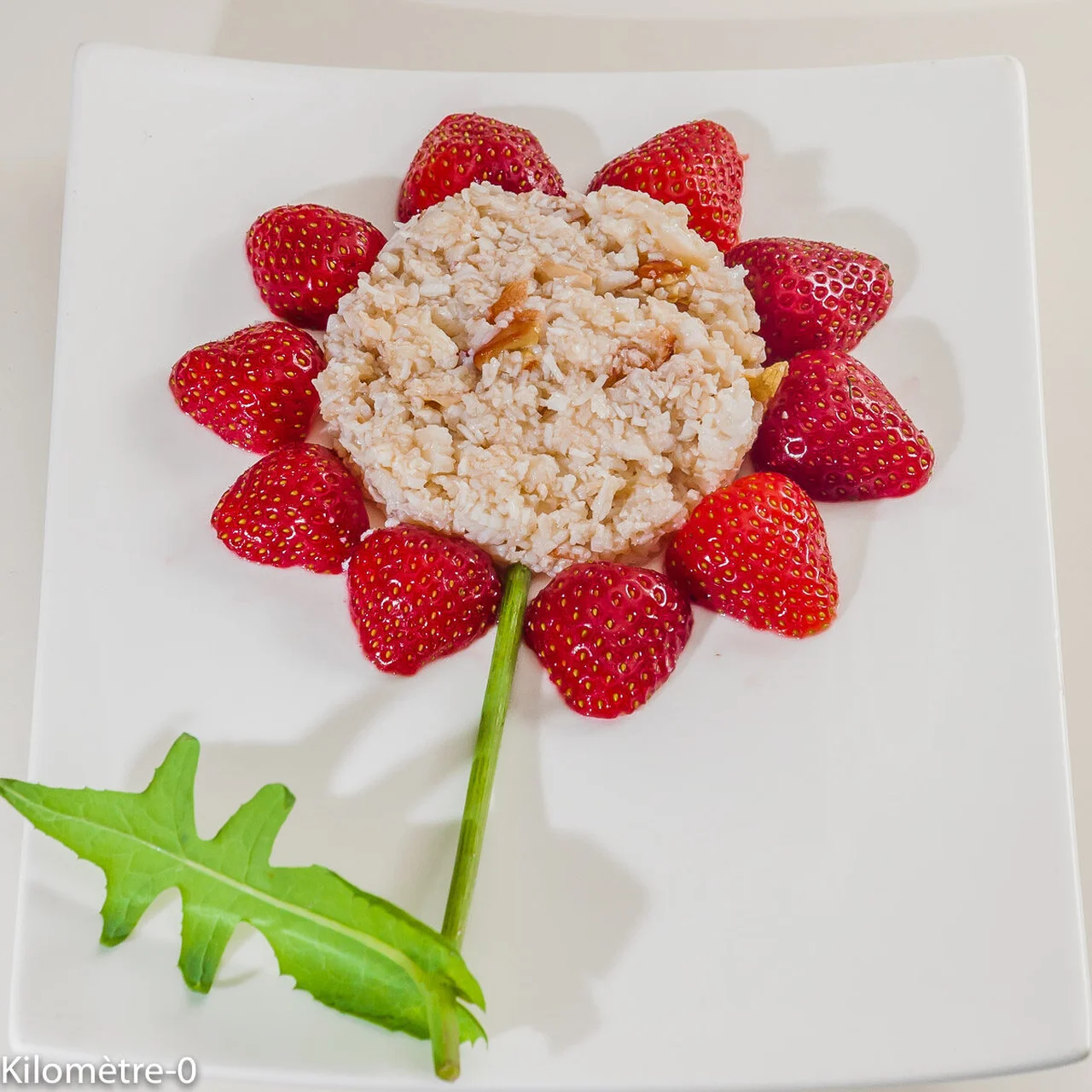 Fleurs de crabe aux fraises
