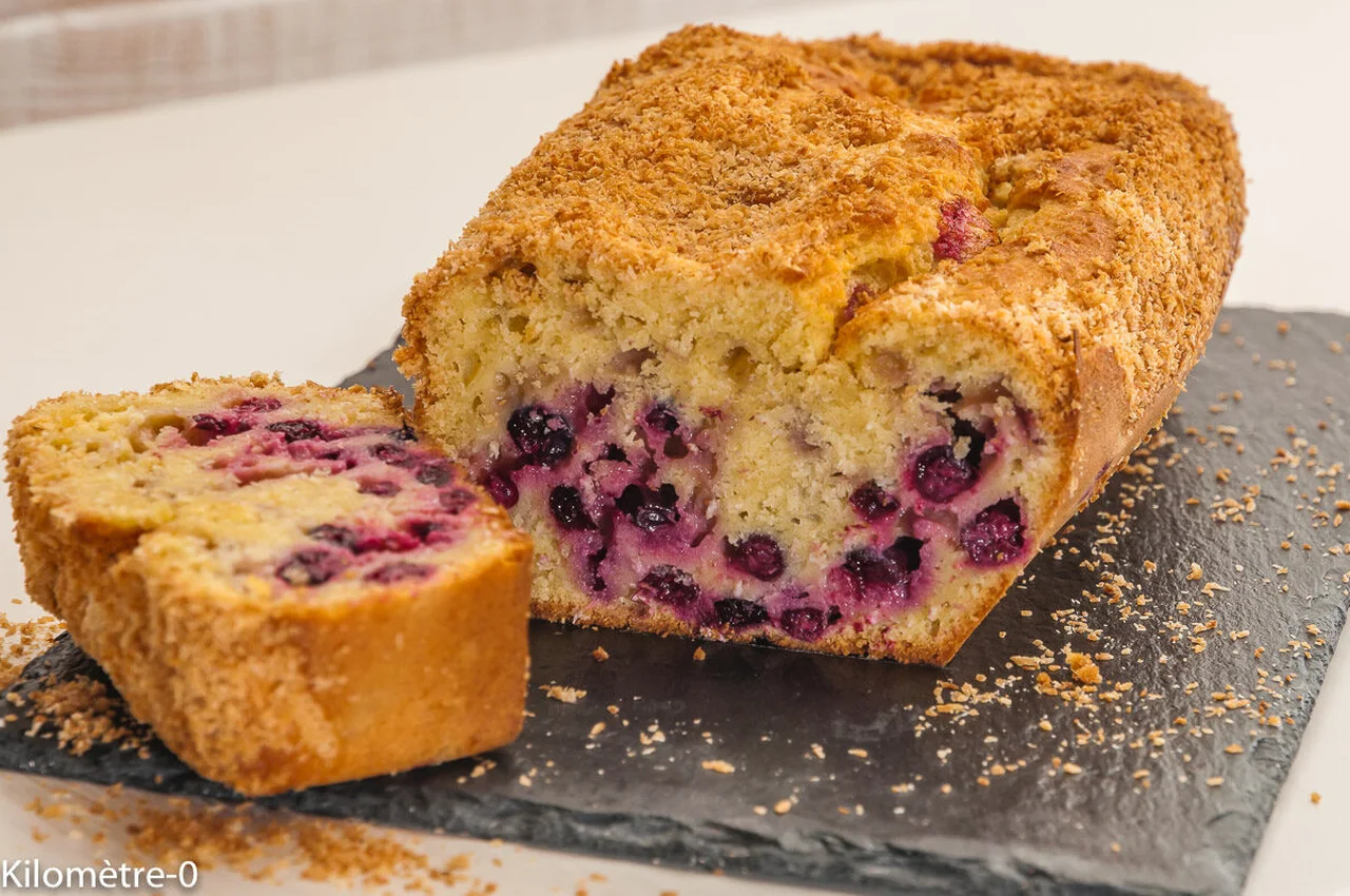 Gâteau cassis coco