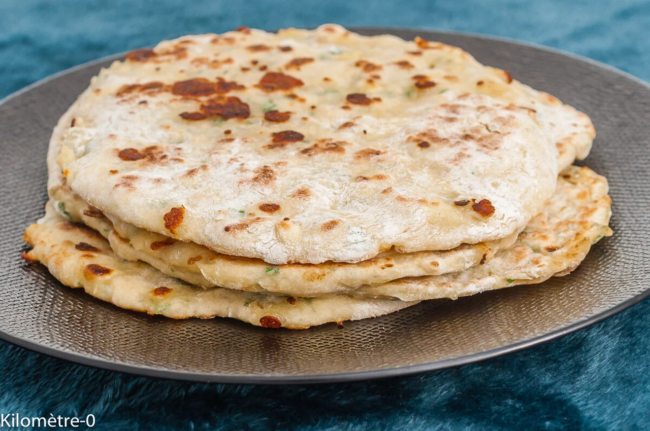 Pain frit aux trois fromages