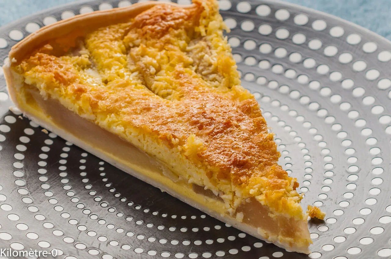 Tarte aux poires et noix de coco