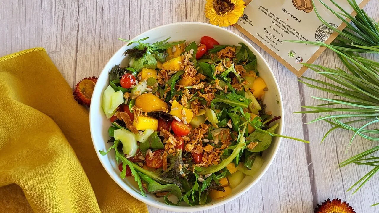 Salade fraîcheur à la noix de pébé