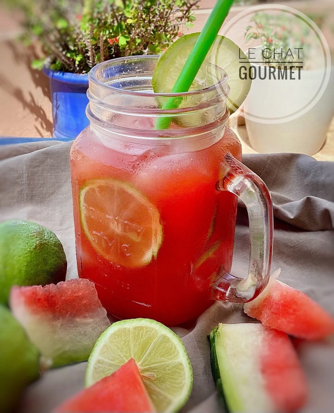 Agua Fresca pastèque et citron vert
