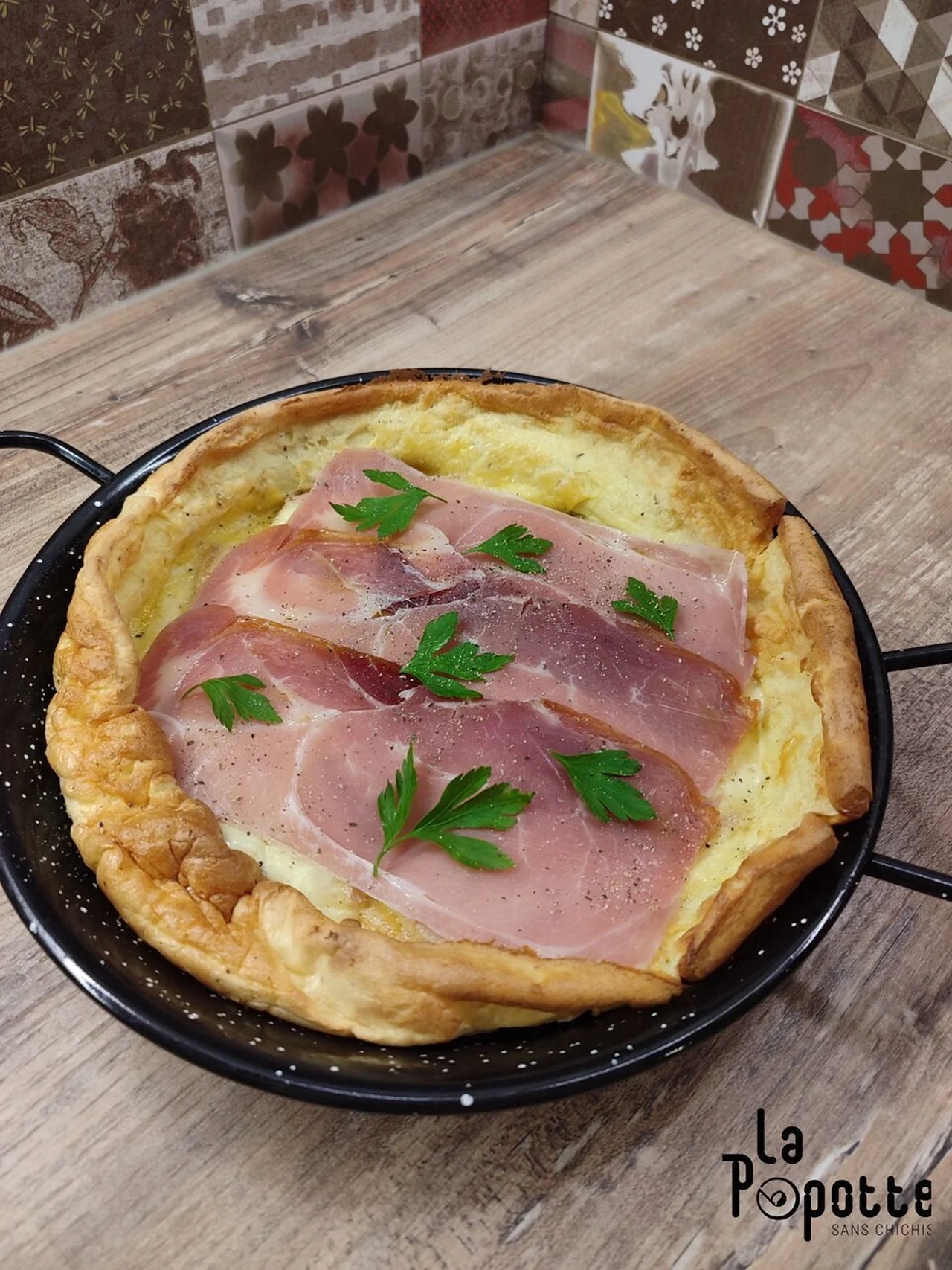 Dutch baby pancake raclette