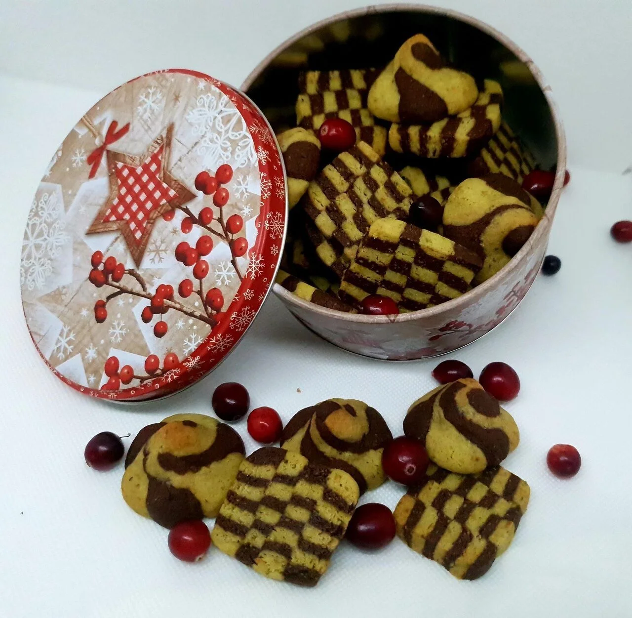 Damiers pistache chocolat