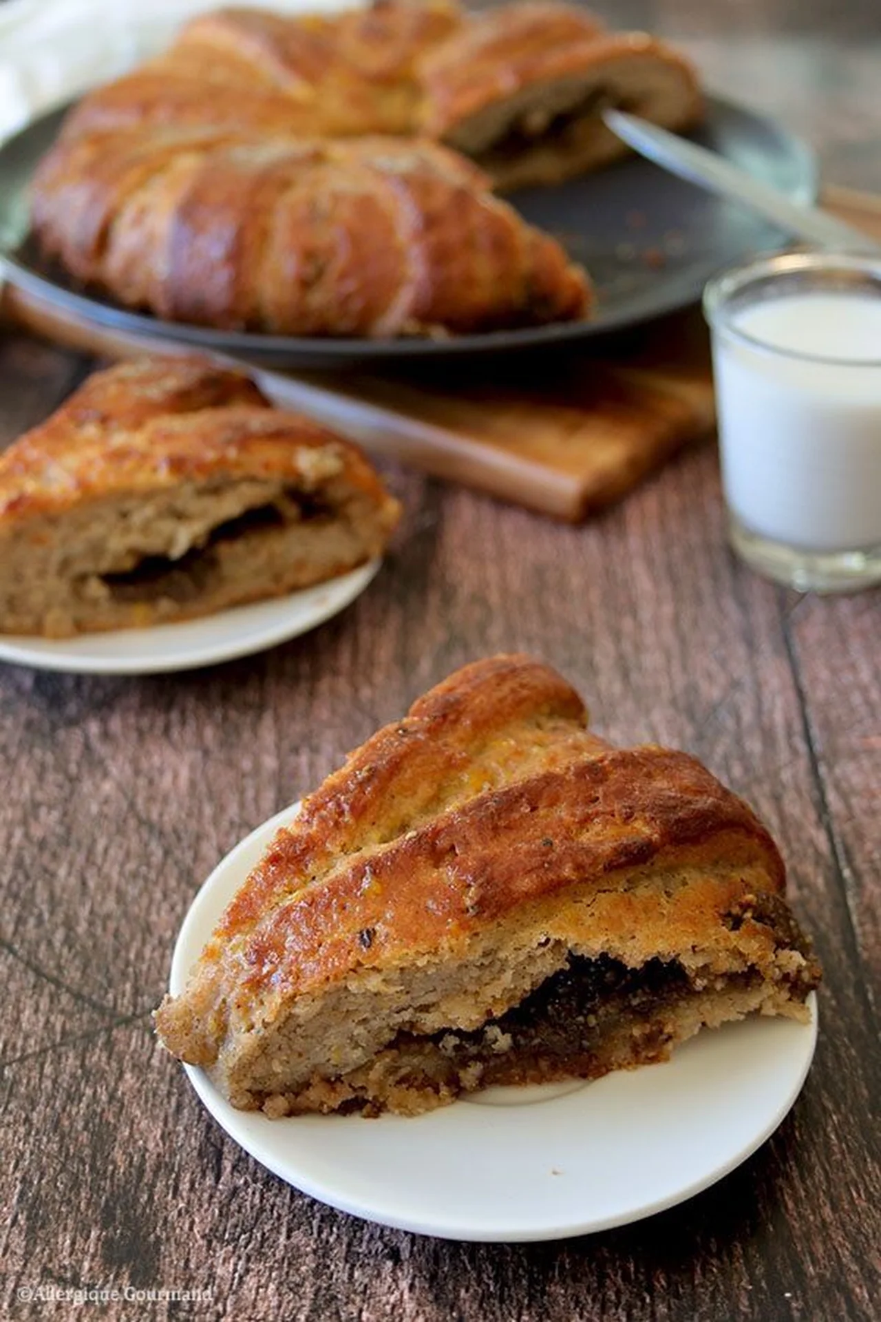 Brioche frangipane sans gluten ni lait ni œuf