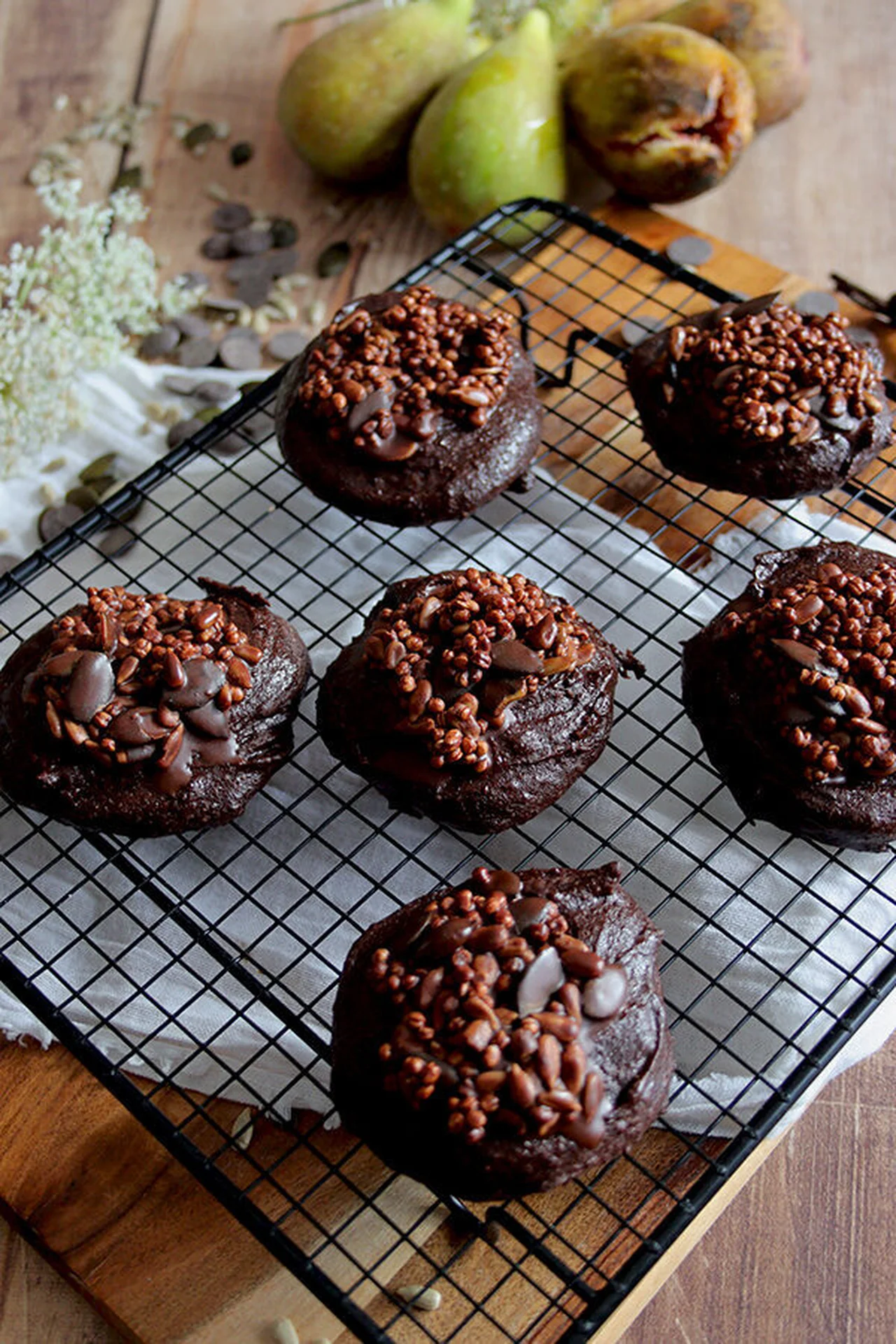 Brownie mendiants sans gluten, ni lait, ni œuf