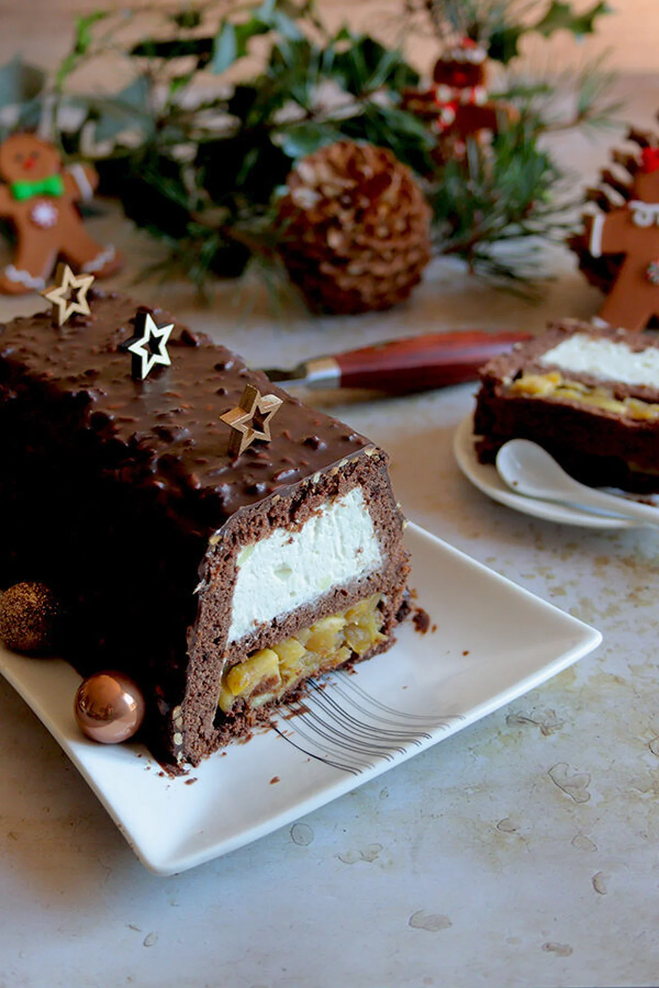 Bûche pommes citron sans gluten, lait, oeuf