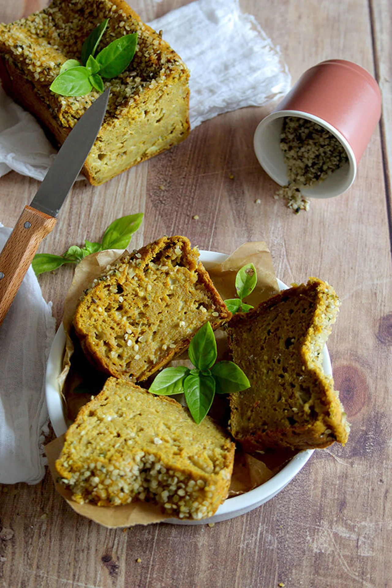 Cake salé carottes fauxmage sans gluten