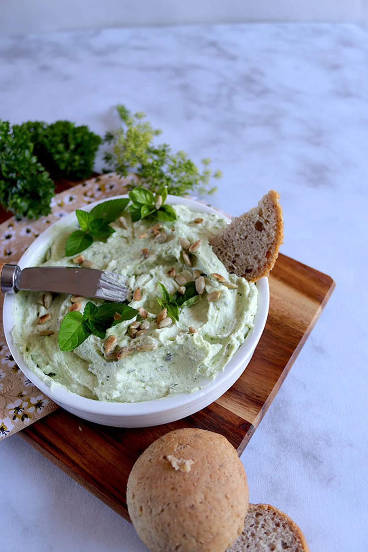 Crème de feta végétale sans gluten ni lait