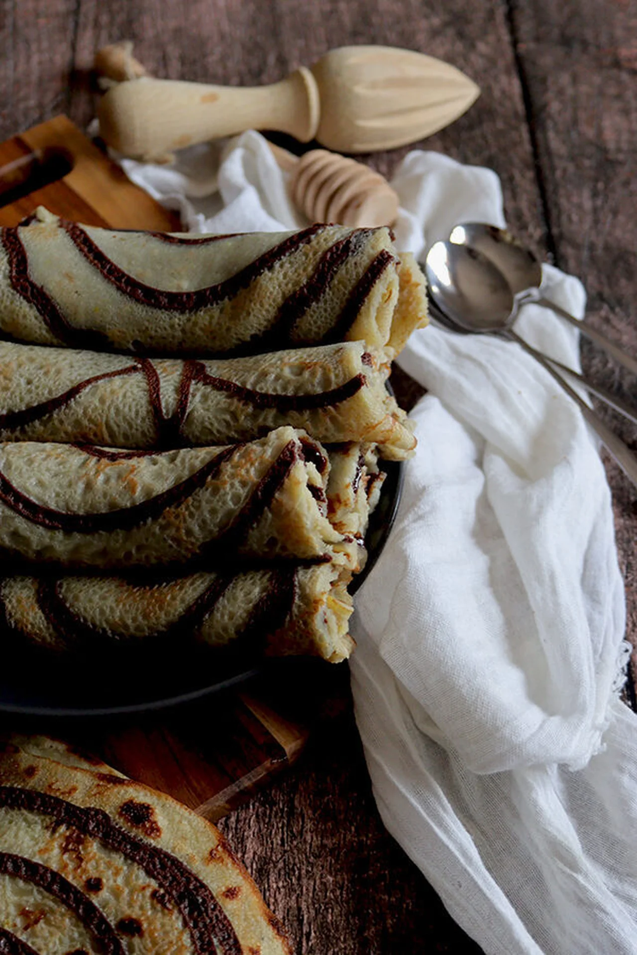 Crêpes tourbillon sans gluten lait œufs