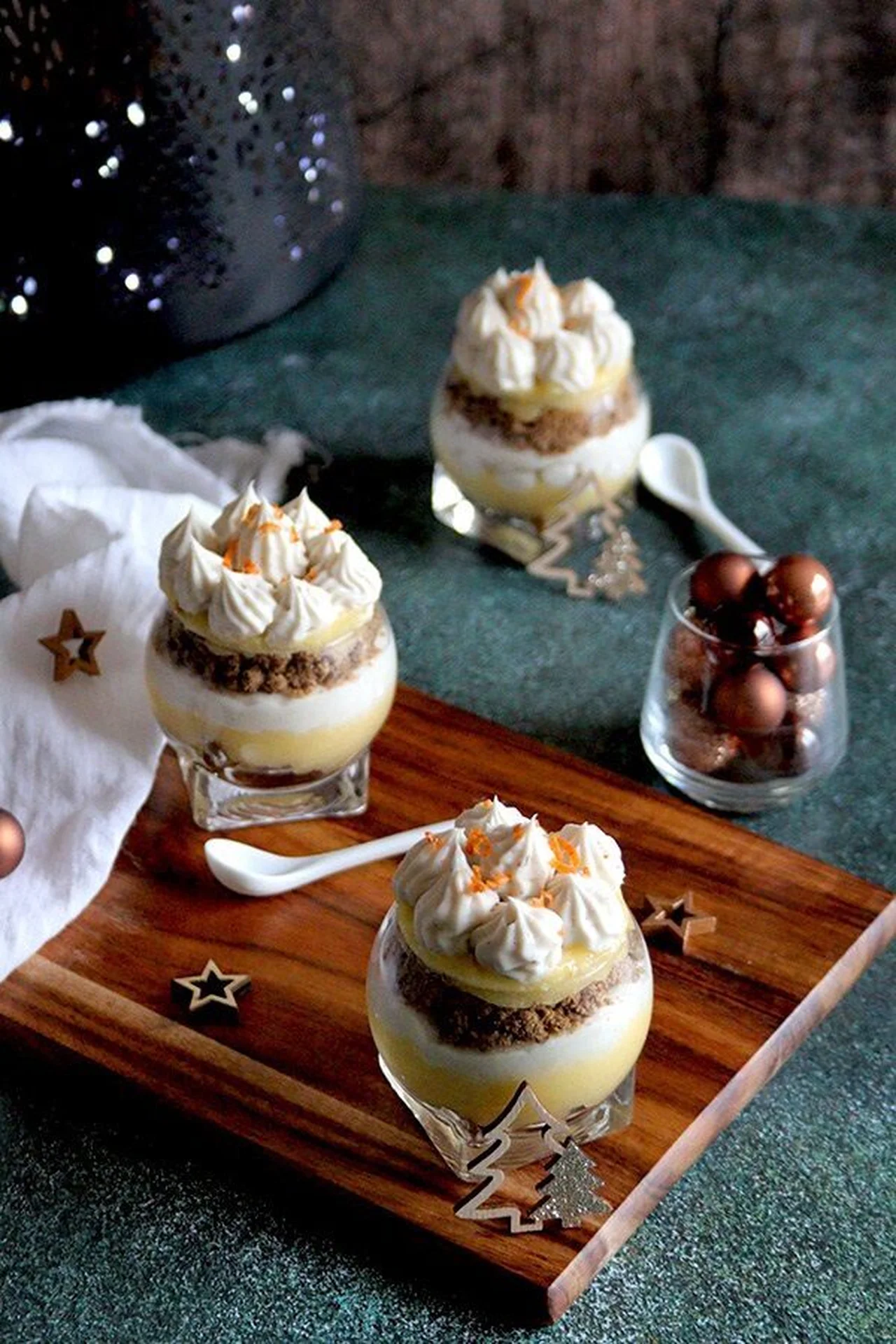 Entremets clémentine spéculoos sans gluten