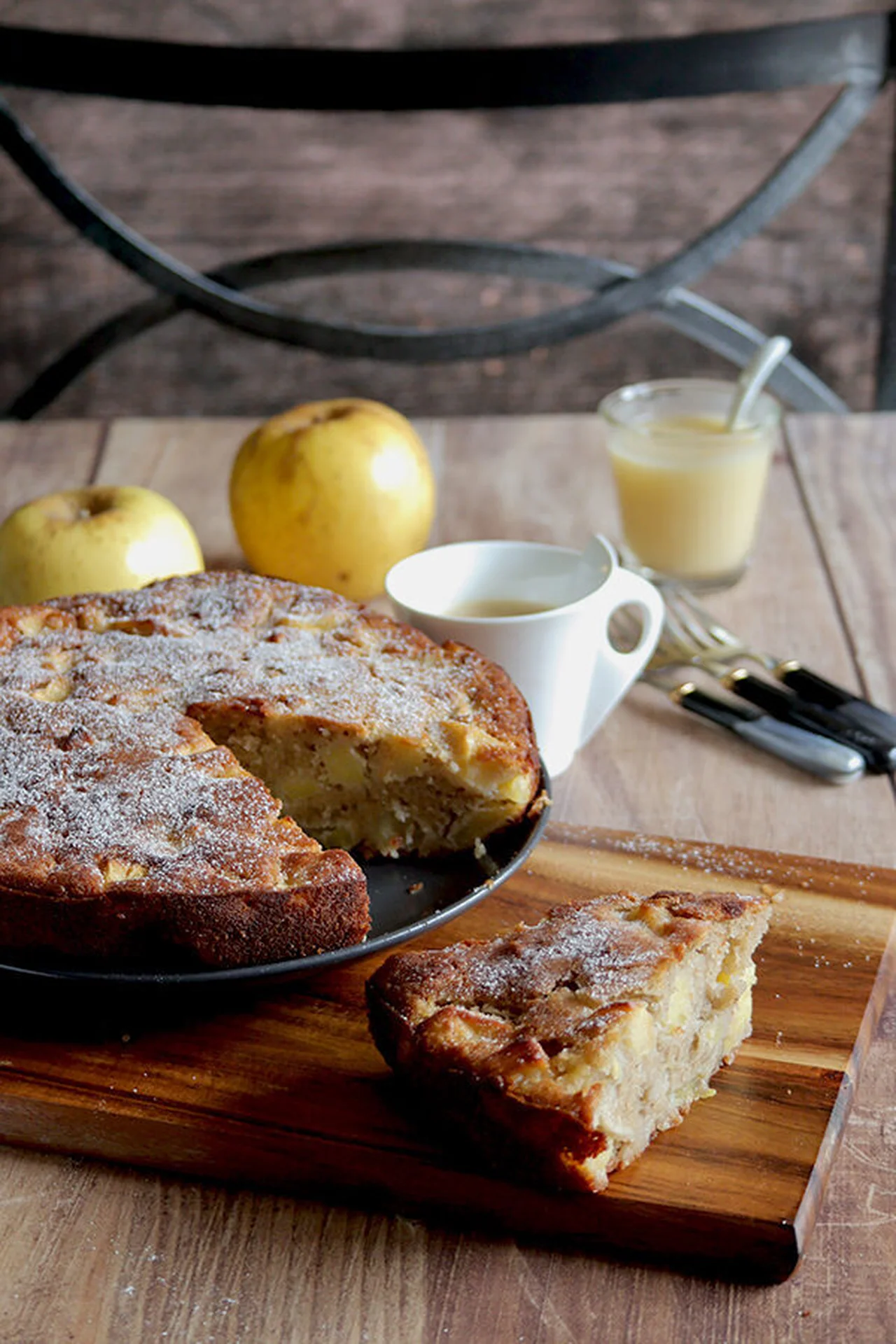 Gâteau madeleine aux pommes sans gluten lait œufs
