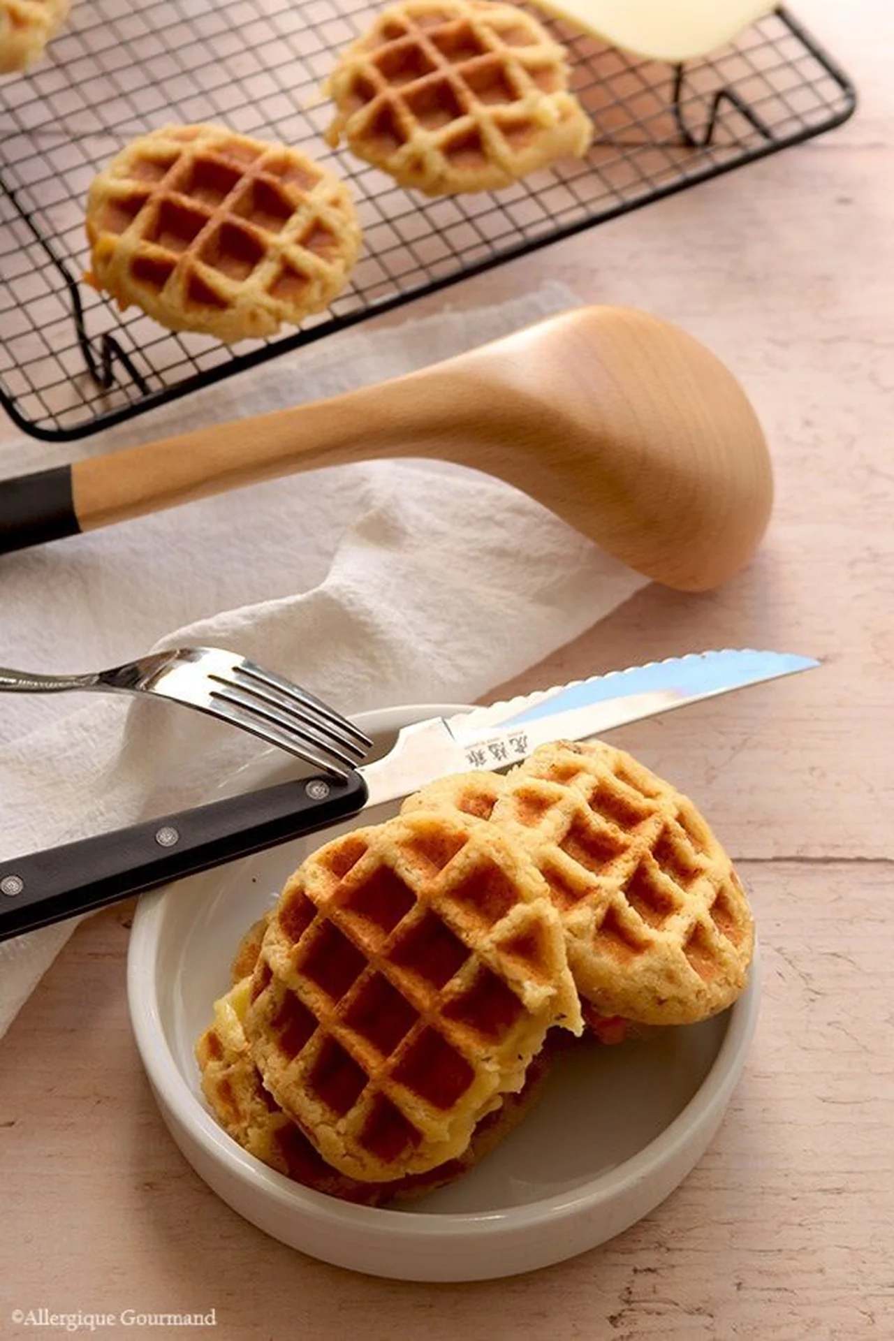Gaufres liégeoises au faux-mage
