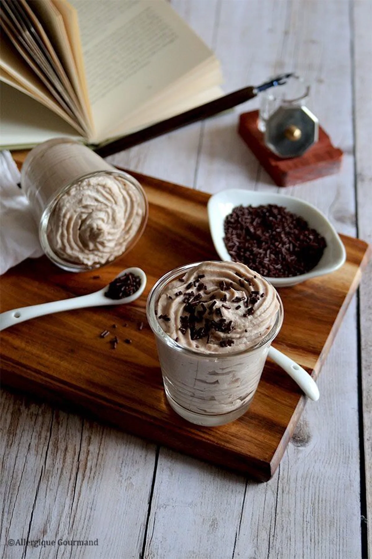 Mousse aux marrons sans gluten, ni lait, ni œuf