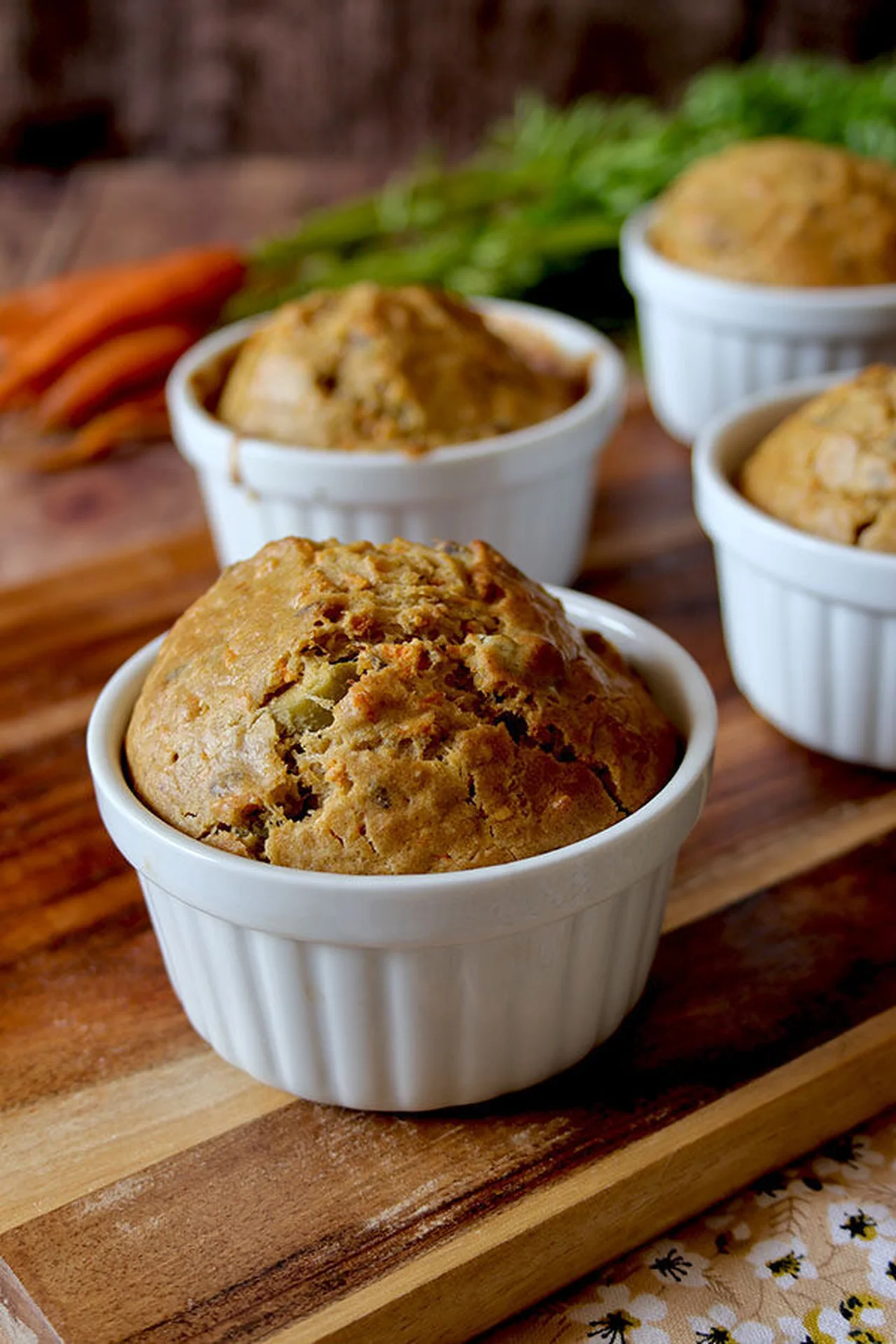 Muffins aux carottes sans gluten lait oeufs