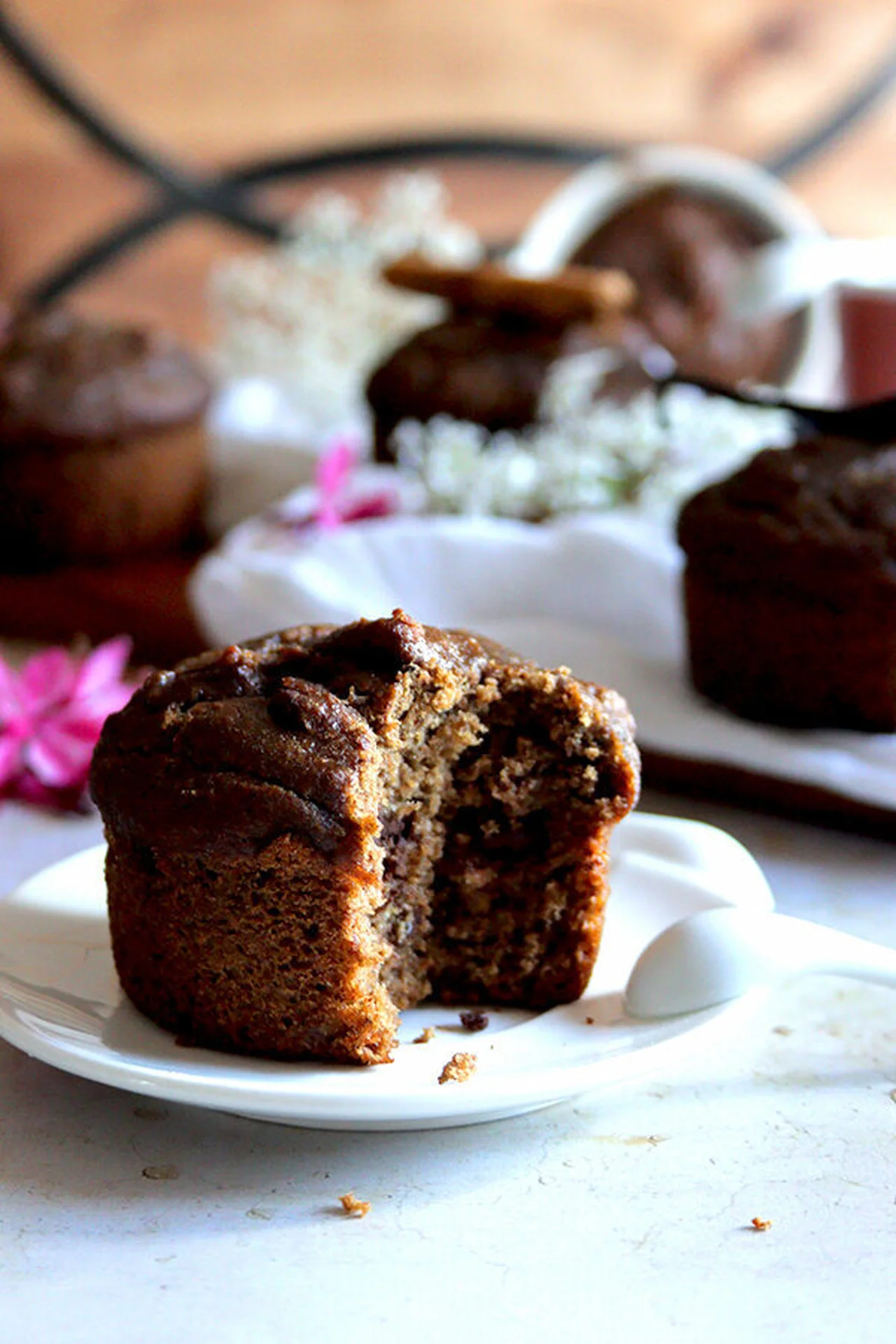 Muffins bananes chocolat sans gluten ni lait
