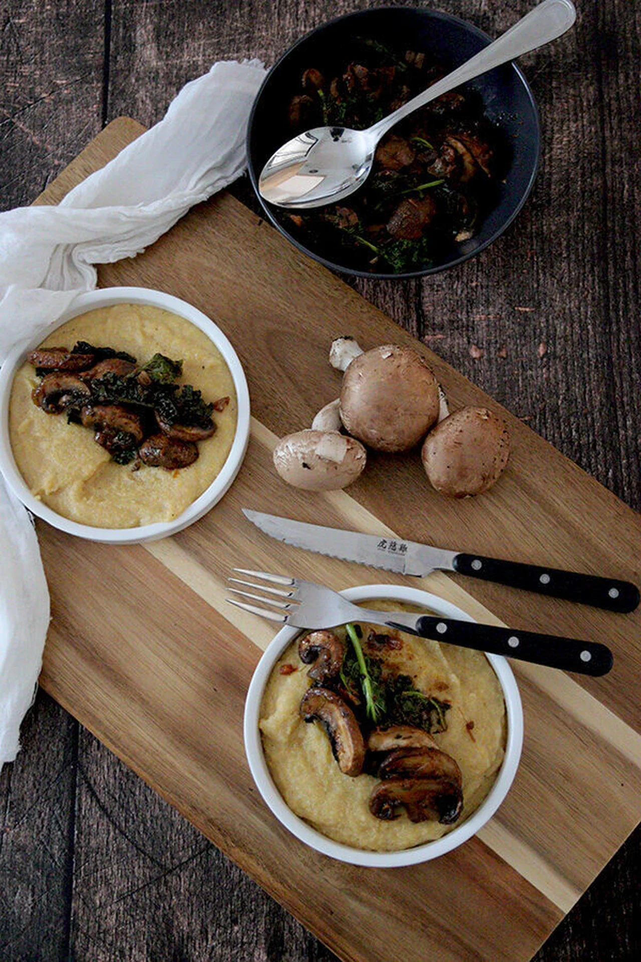 Polenta crémeuse sans gluten ni lait ni oeuf
