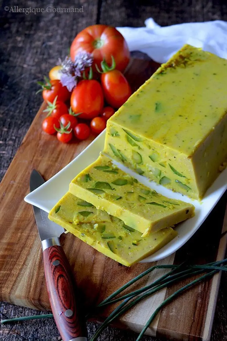 Terrine lentilles corail courgettes
