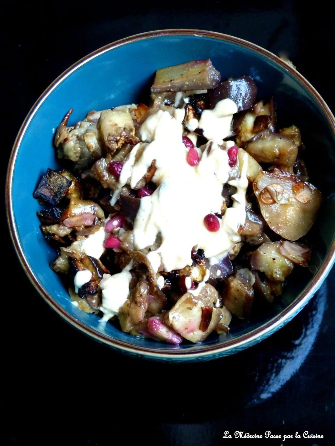 Aubergines rôties au yaourt d'Ottolenghi