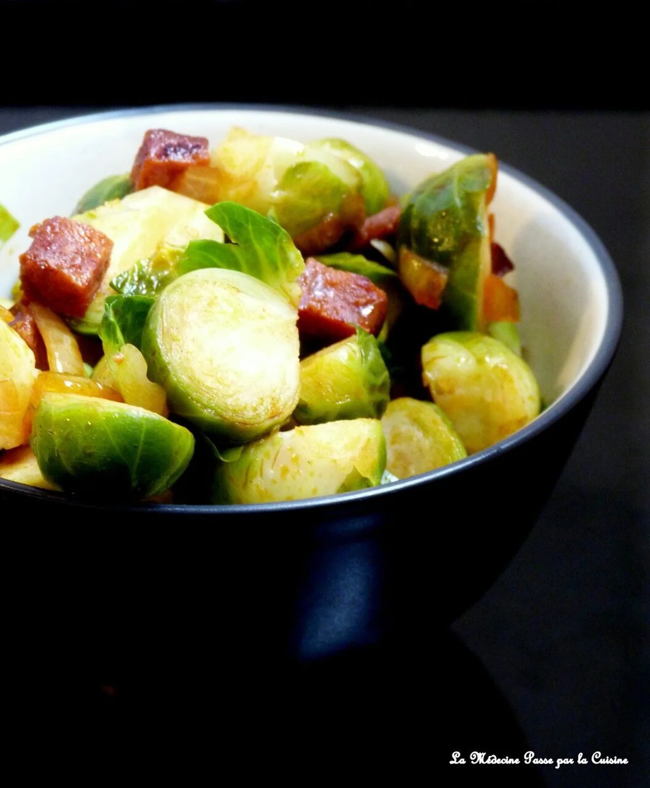 Choux de Bruxelles et chorizo