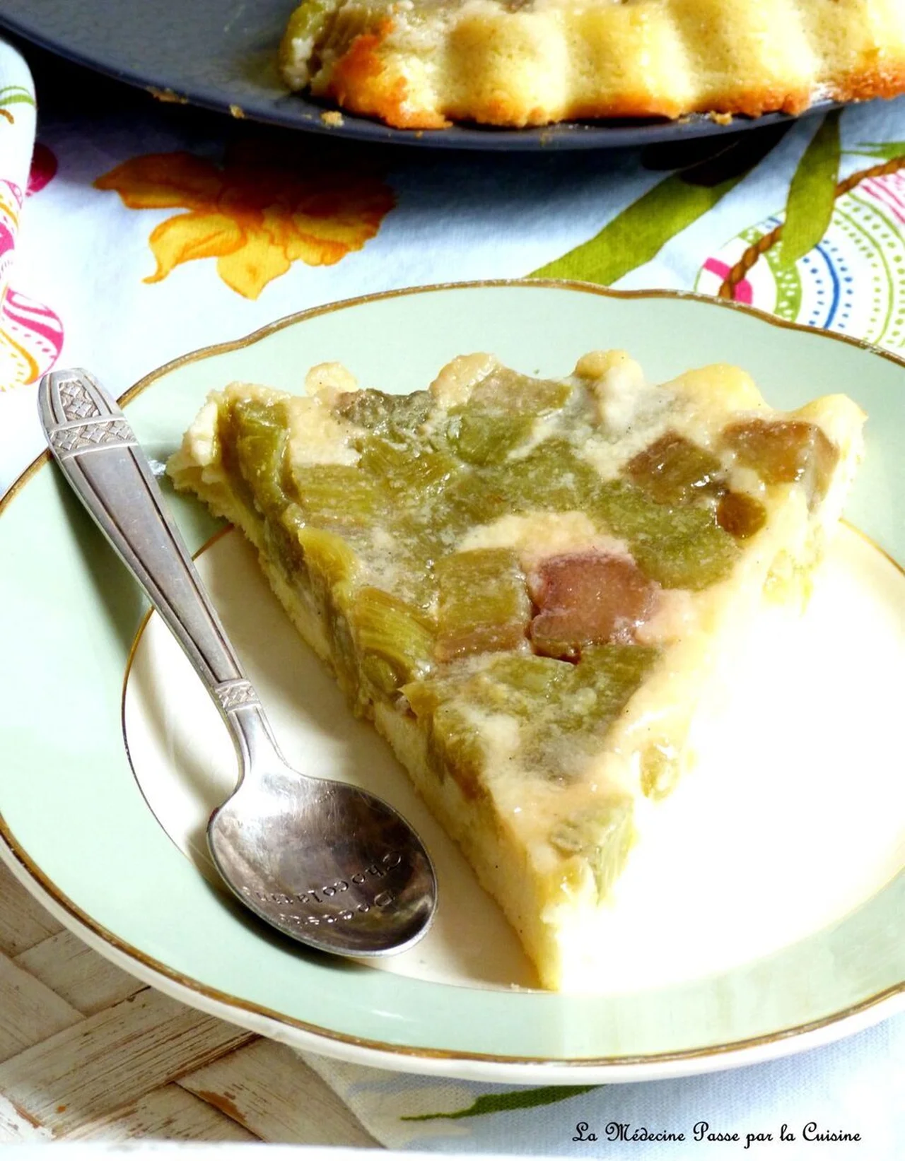 Gâteau fraîcheur à la rhubarbe