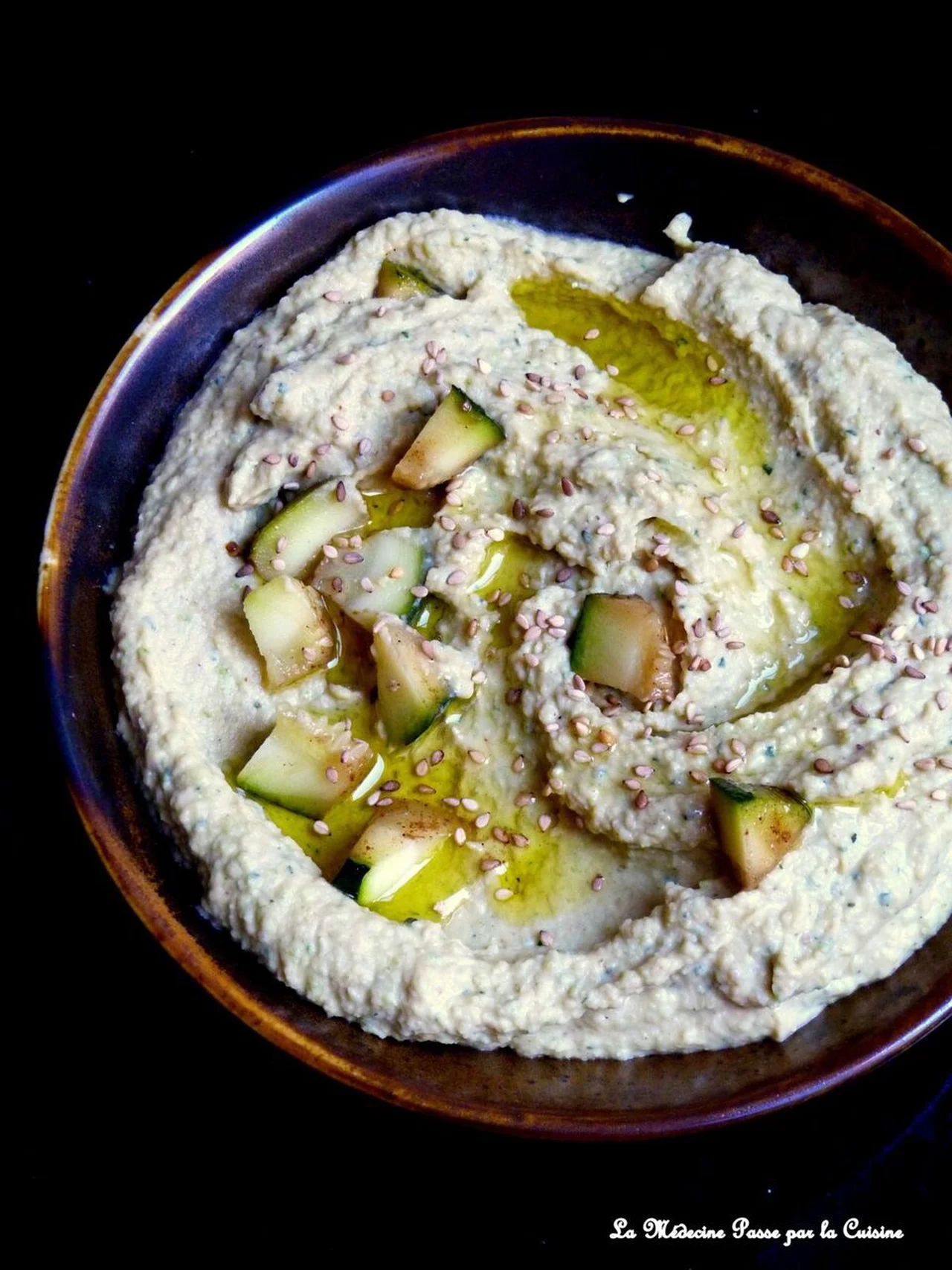 Houmous à la courgette