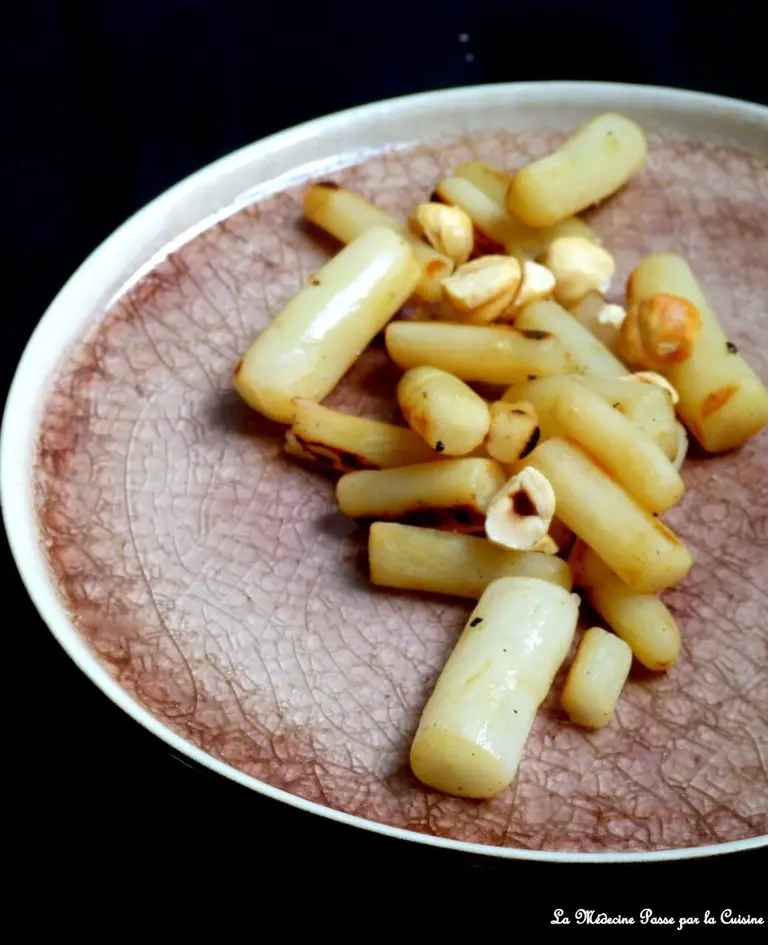 Salsifis poêlés à la noisette