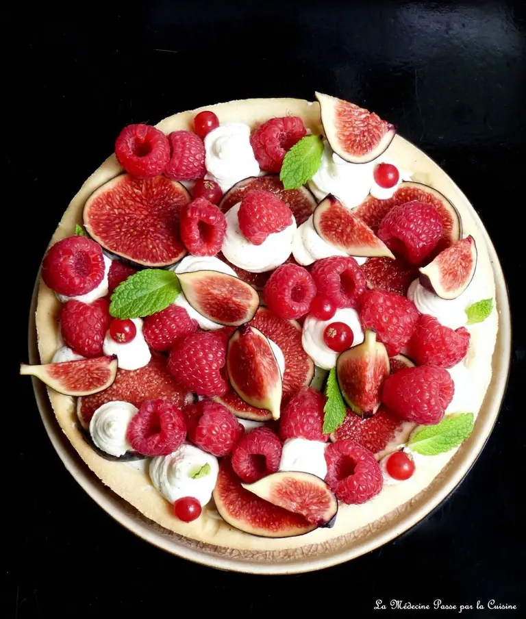 Tarte figues et framboises