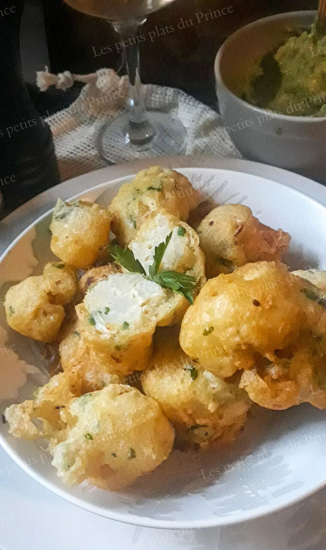 Beignets végétaliens au chou fleur