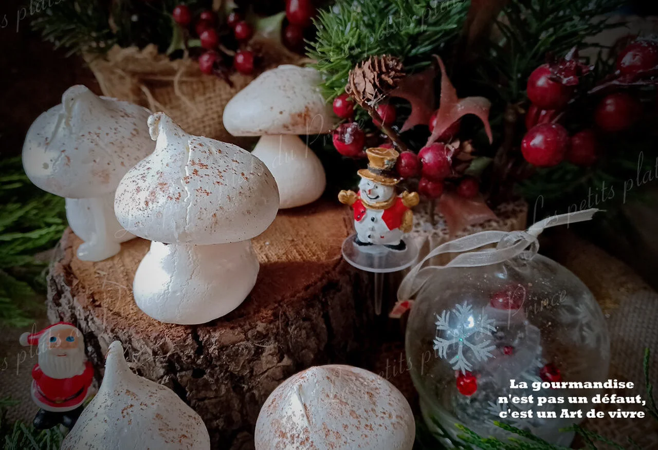Champignons en meringue