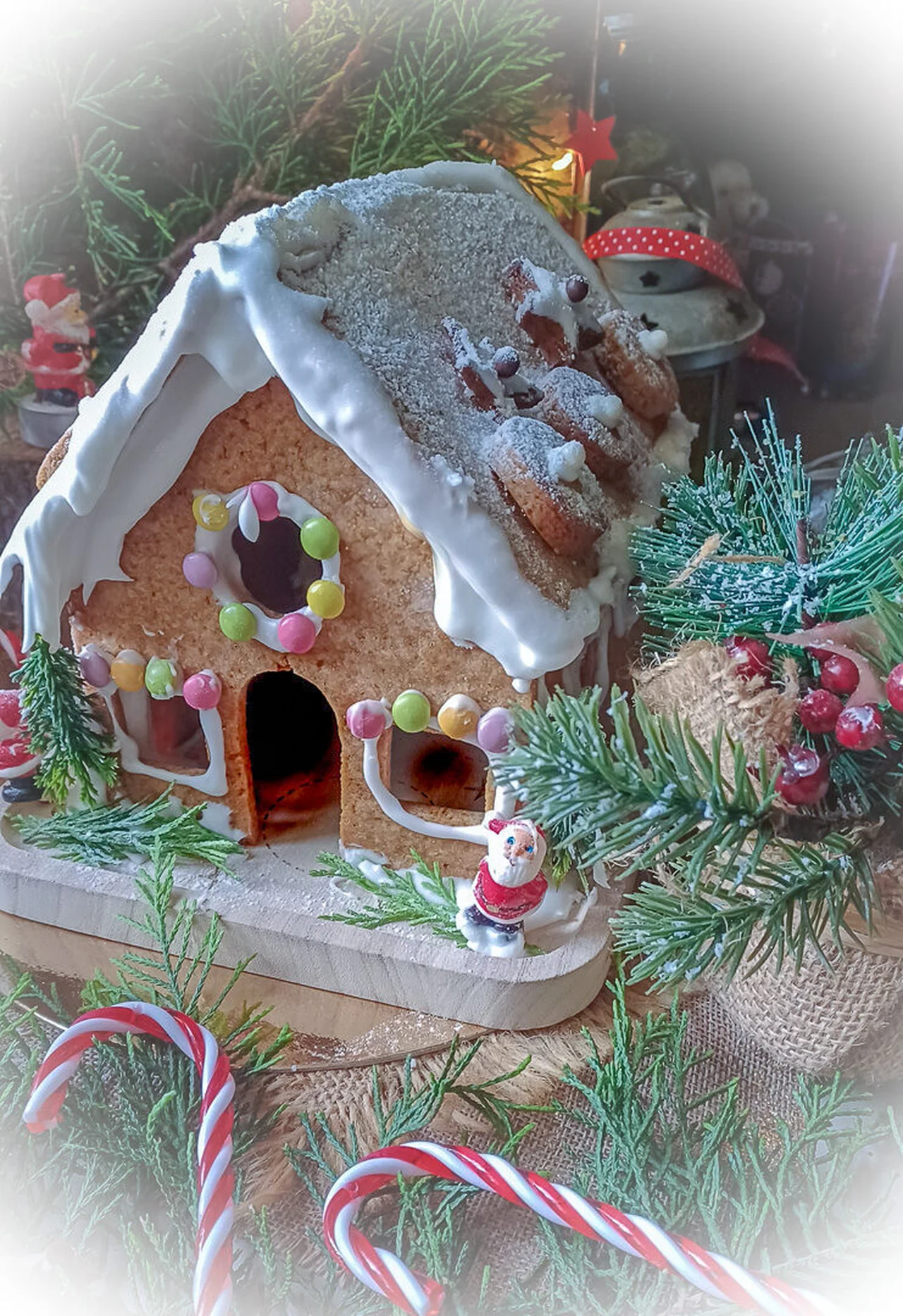 Maison en pain d'épices de Noël