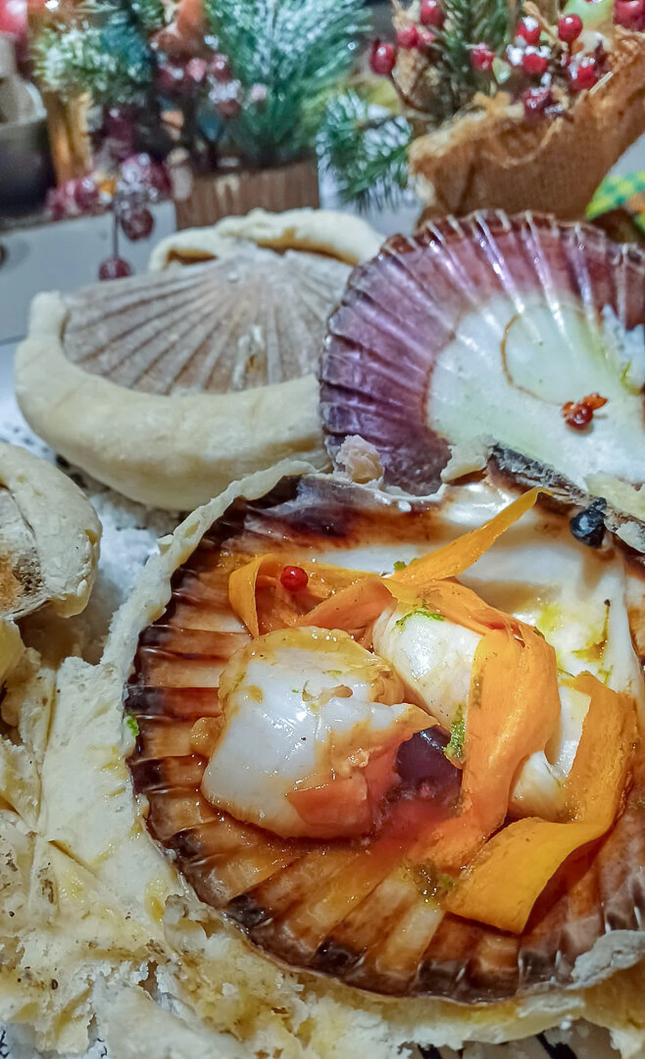 Noix de saint-jacques en coquille lutée