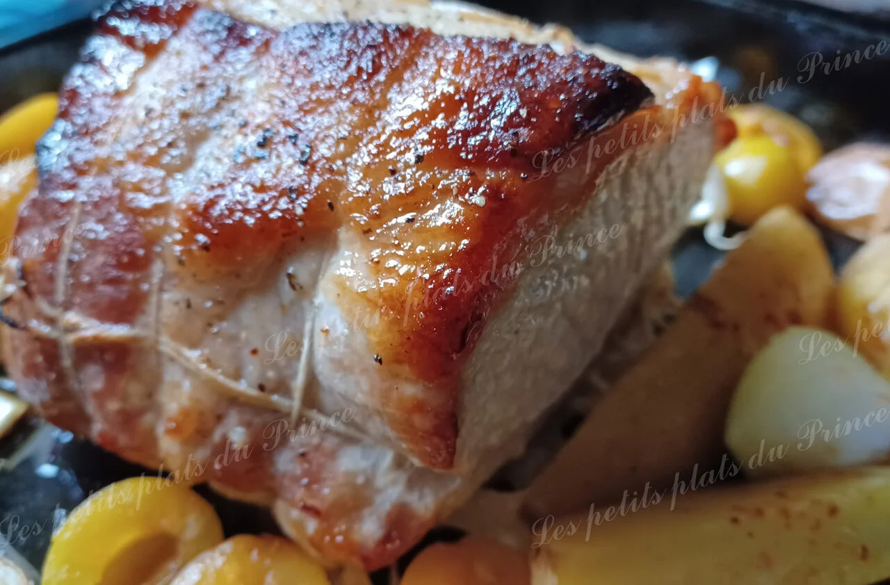 Rôti de porc à la prune mirabelle
