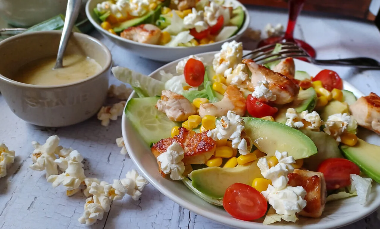 Salade Gourmande au Pop-Corn