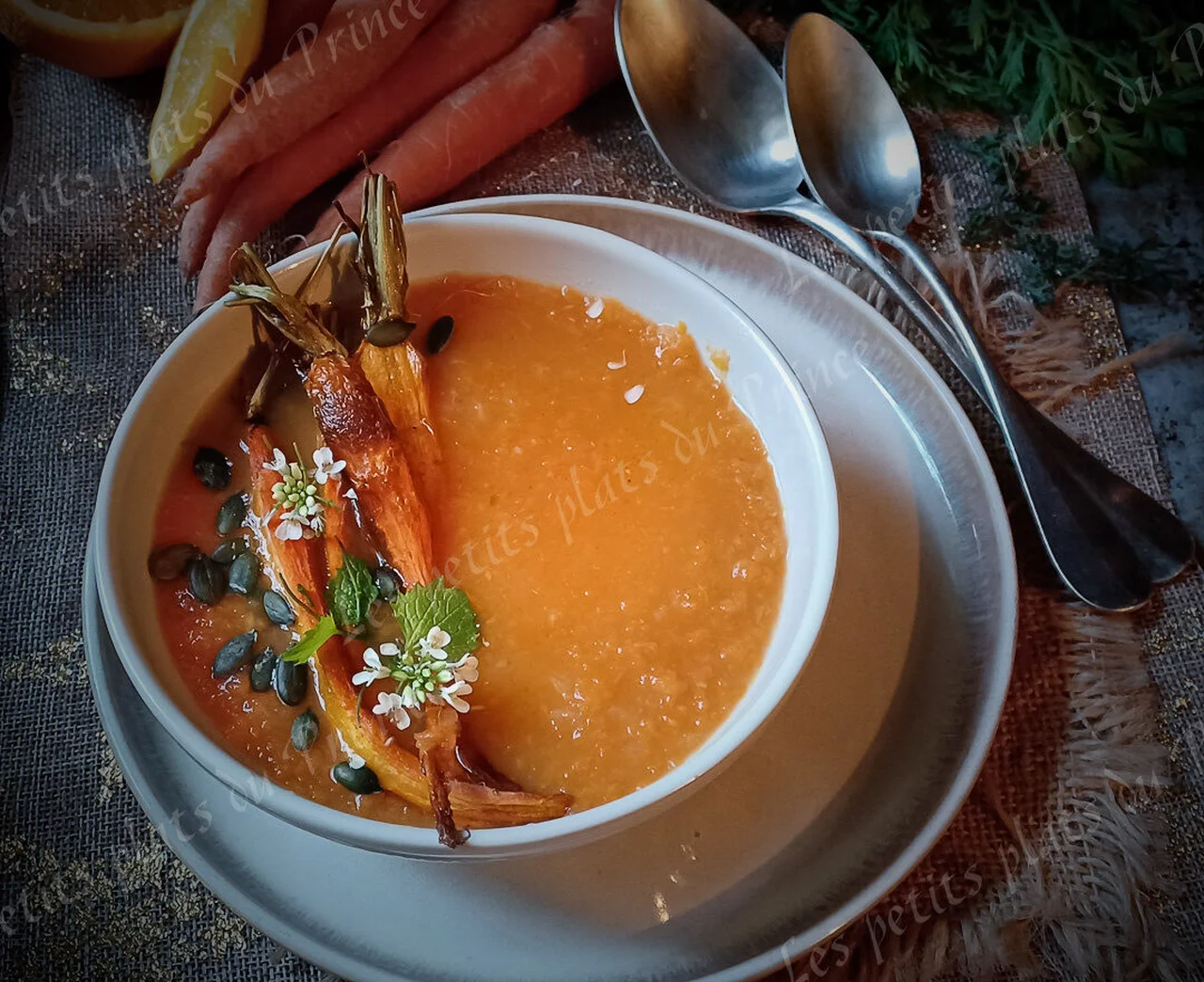 Soupe de carottes à l'orange